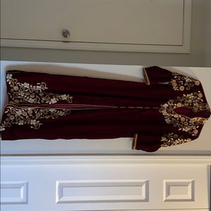Red Royal VelVet Jacket/ Kurtha